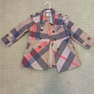Stylish Kids Plaid Coat